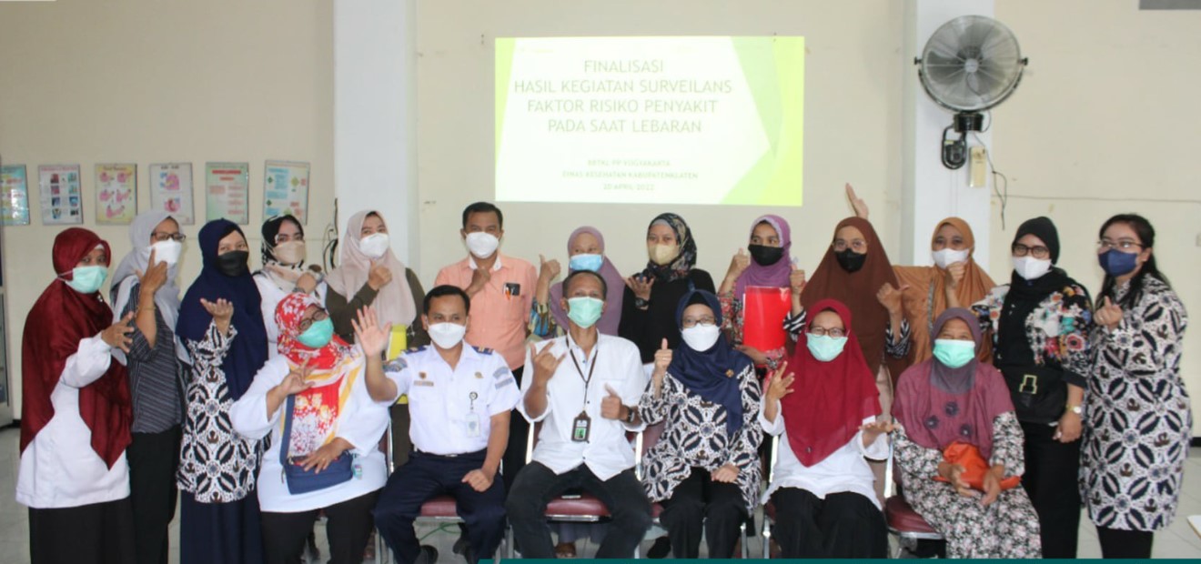 Finalisasi Kegiatan Surveilans Faktor Risiko Penyakit pada saat Lebaran di Kabupaten Klaten dan Kota Yogyakarta